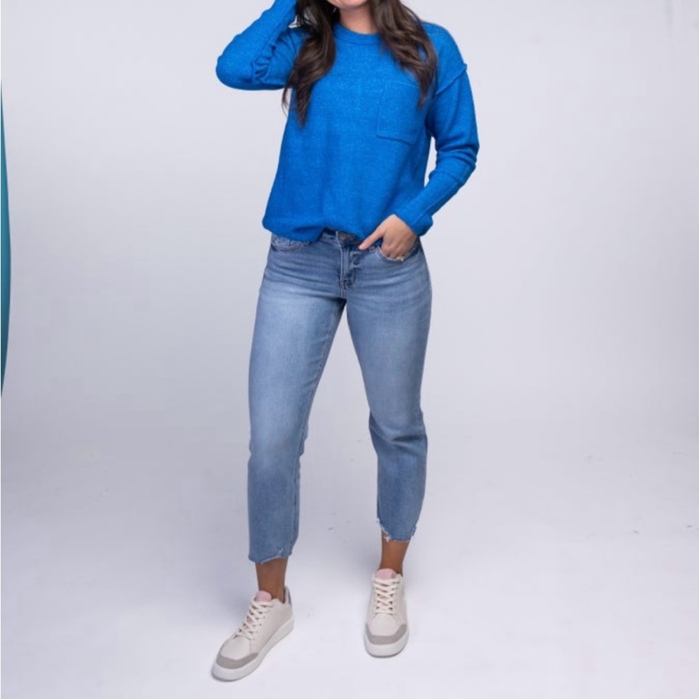 Lovervet Mid Rise Straight Leg Crop